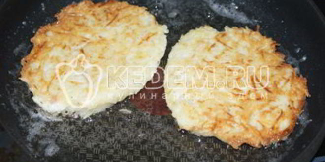 Рецепт картофельных драников с лососем
