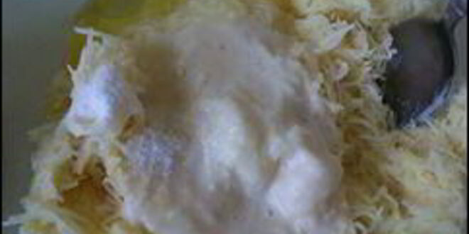 Рецепт картофельных драников с мясом под грибным соусом