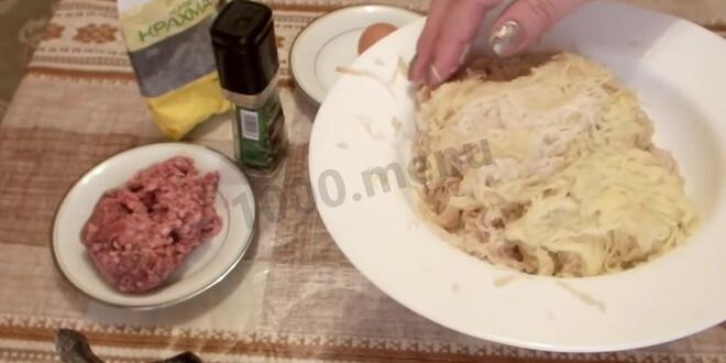 Рецепт колдунов из картофеля с фаршем