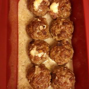 Рецепт Фрикаделек с сыром дор-блю и фетой