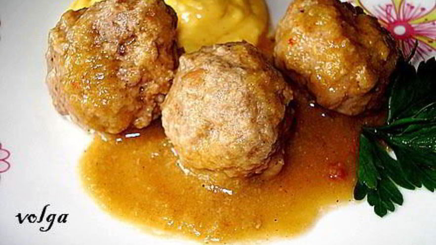 Рецепт фрикаделек в луковом соусе
