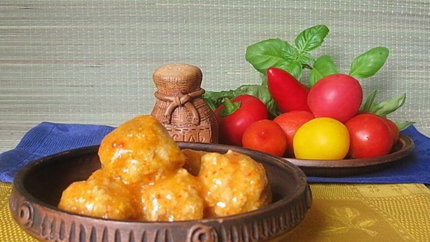 Рецепт фрикаделек в овощном соусе