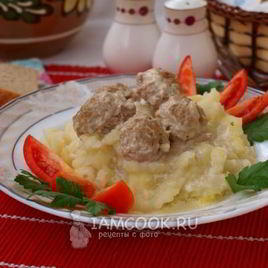Рецепт Фрикаделек в сметанном соусе
