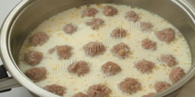Рецепт фрикаделек в сметанном соусе