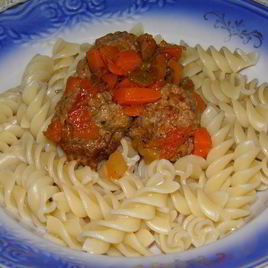 Рецепт Фузилли с фрикадельками