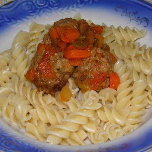 Рецепт Фузилли с фрикадельками
