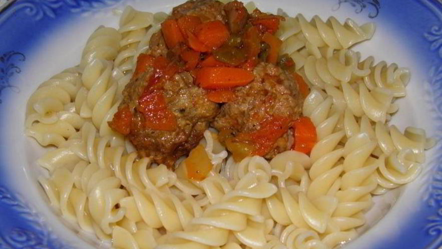 Рецепт фузилли с фрикадельками