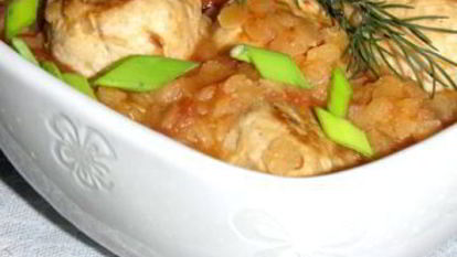 Рецепт Куриных фрикаделек с чечевицей