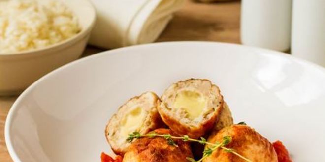 Рецепт куриных фрикаделек с моцареллой