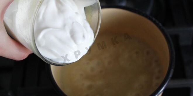 Рецепт куриных фрикаделек в сметанном соусе