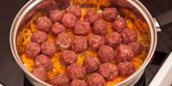 Рецепт макарон с фрикадельками