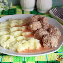 Рецепт Мясных фрикаделек в сметанно-томатном соусе