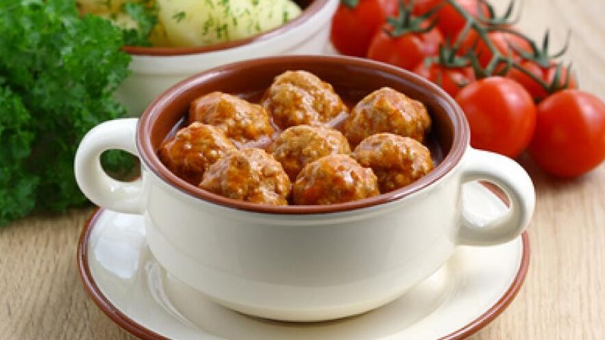Рецепт мясных фрикаделек в томатном соусе