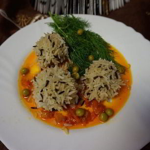 Рецепт Паровых фрикаделек с рисом