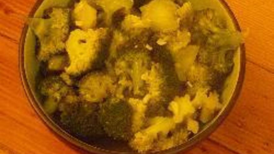 Рецепт гарнира из брокколи с чесноком