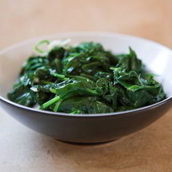 Рецепт Гарнира из шпината с яйцом