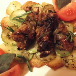 Рецепт Гарнира к ребрышкам свиным