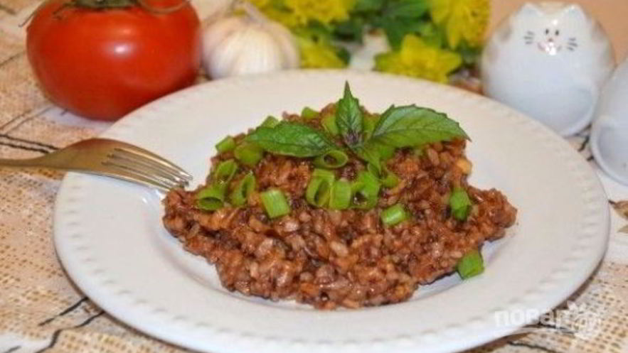 Рецепт бурого риса в духовке