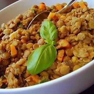 Рецепт Чечевицы с картофелем и морковью в сметане