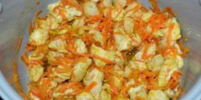 Рецепт чечевицы с курицей в мультиварке