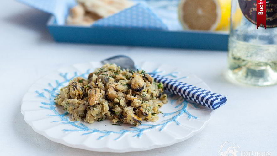 Рецепт чечевицы с мидиями