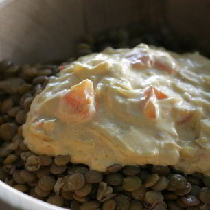 Рецепт Чечевицы со сливками и имбирем