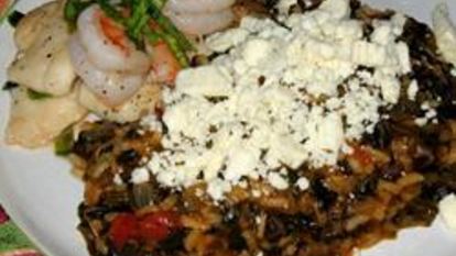 Рецепт Греческого риса со шпинатом