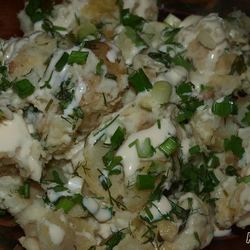Рецепт Картофеля молодой со сметаной и зеленью