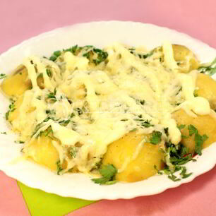 Рецепт Картофеля под плавленным сыром