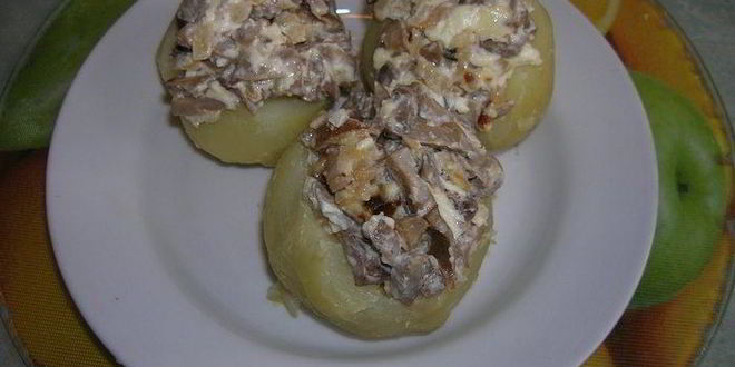 Рецепт картофеля с двумя начинками