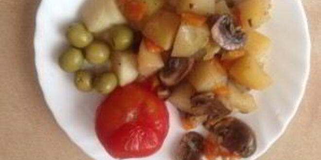 Рецепт картофеля с грибами в рукаве