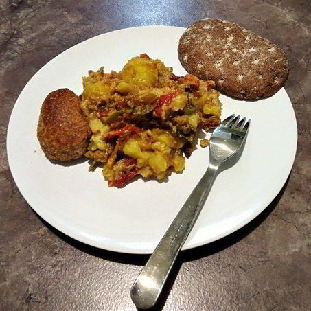 Рецепт Картофеля с кабачками в духовке