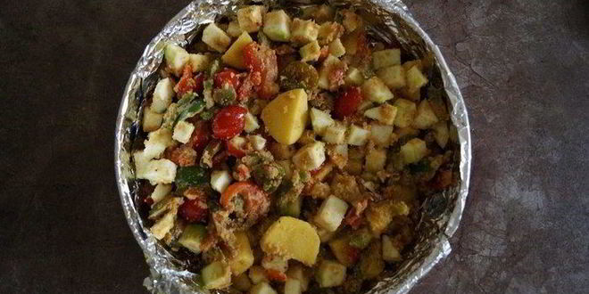 Рецепт картофеля с кабачками в духовке