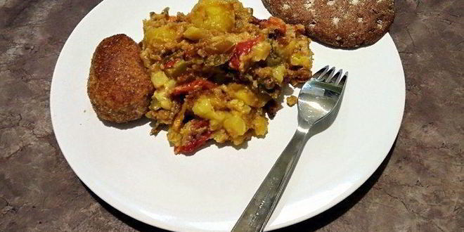 Рецепт картофеля с кабачками в духовке