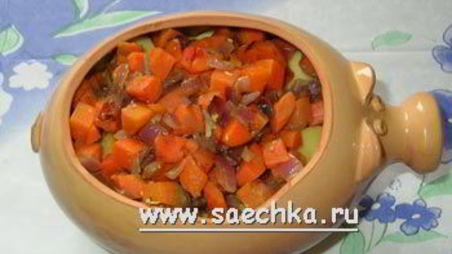 Рецепт картофеля с овощами