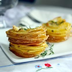 Рецепт Картофеля запеченного в формочках для кексов