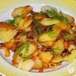 Рецепт Картофеля, жаренного с лисичками