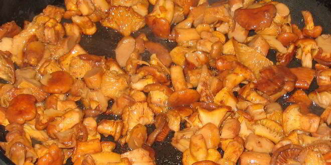 Рецепт картофеля, жаренного с лисичками