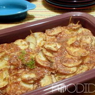 Рецепт Картошки с фаршем в духовке