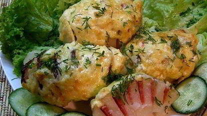 Рецепт Картошки с колбасой и сыром в духовке