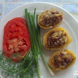 Рецепт Картошки с колбасой в духовке