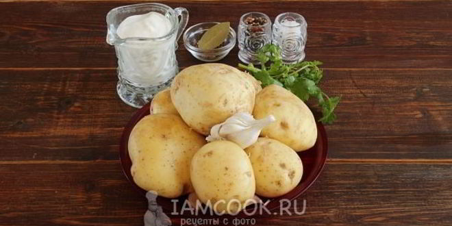 Рецепт картошки с майонезом и чесноком в духовке