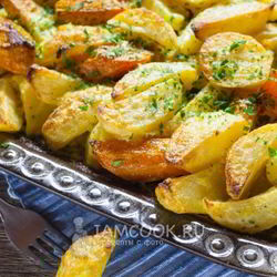 Рецепт Картошки с майонезом и морковью в духовке