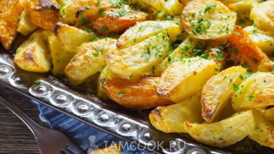 Рецепт картошки с майонезом и морковью в духовке