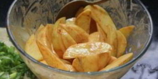 Рецепт хрустящей жареной картошки с медом и специями