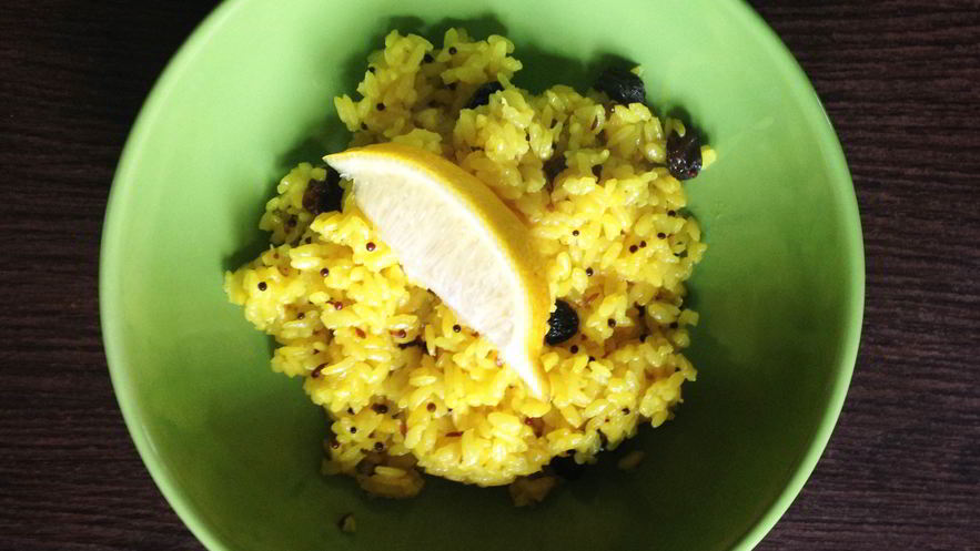 Рецепт лимонного риса нимбу чавал