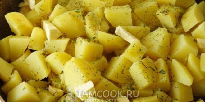 Рецепт обжаренного картофеля с чесноком