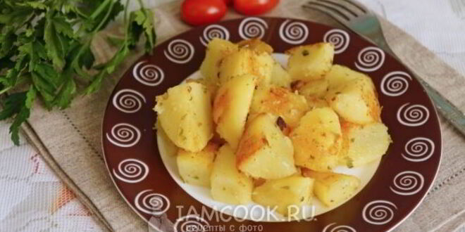 Рецепт обжаренного картофеля с чесноком