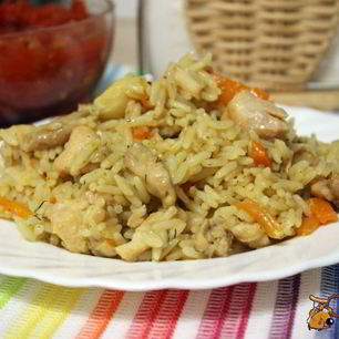 Рецепт Риса курицей Лимонный аромат в мультиварке