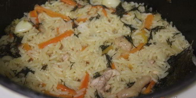 Рецепт риса курицей лимонный аромат в мультиварке